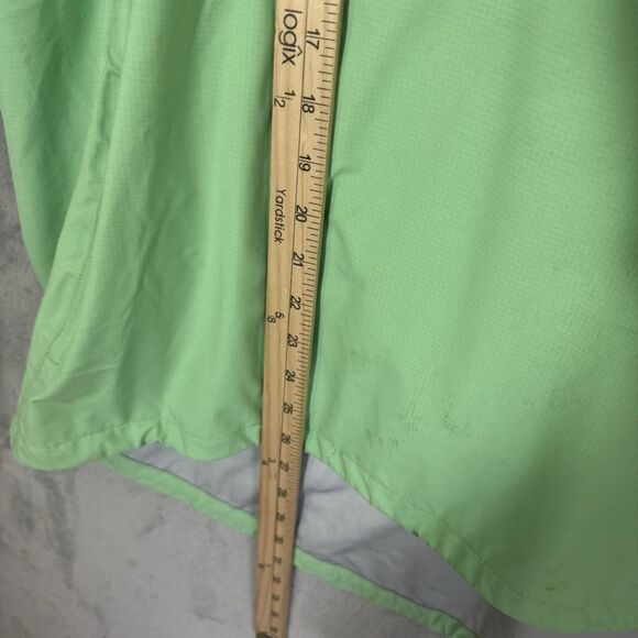Peter Millar Element 4 Short Sleeve 1/4 Zip Golf Pullover XL Green Jacket READ - Picture 8 of 10